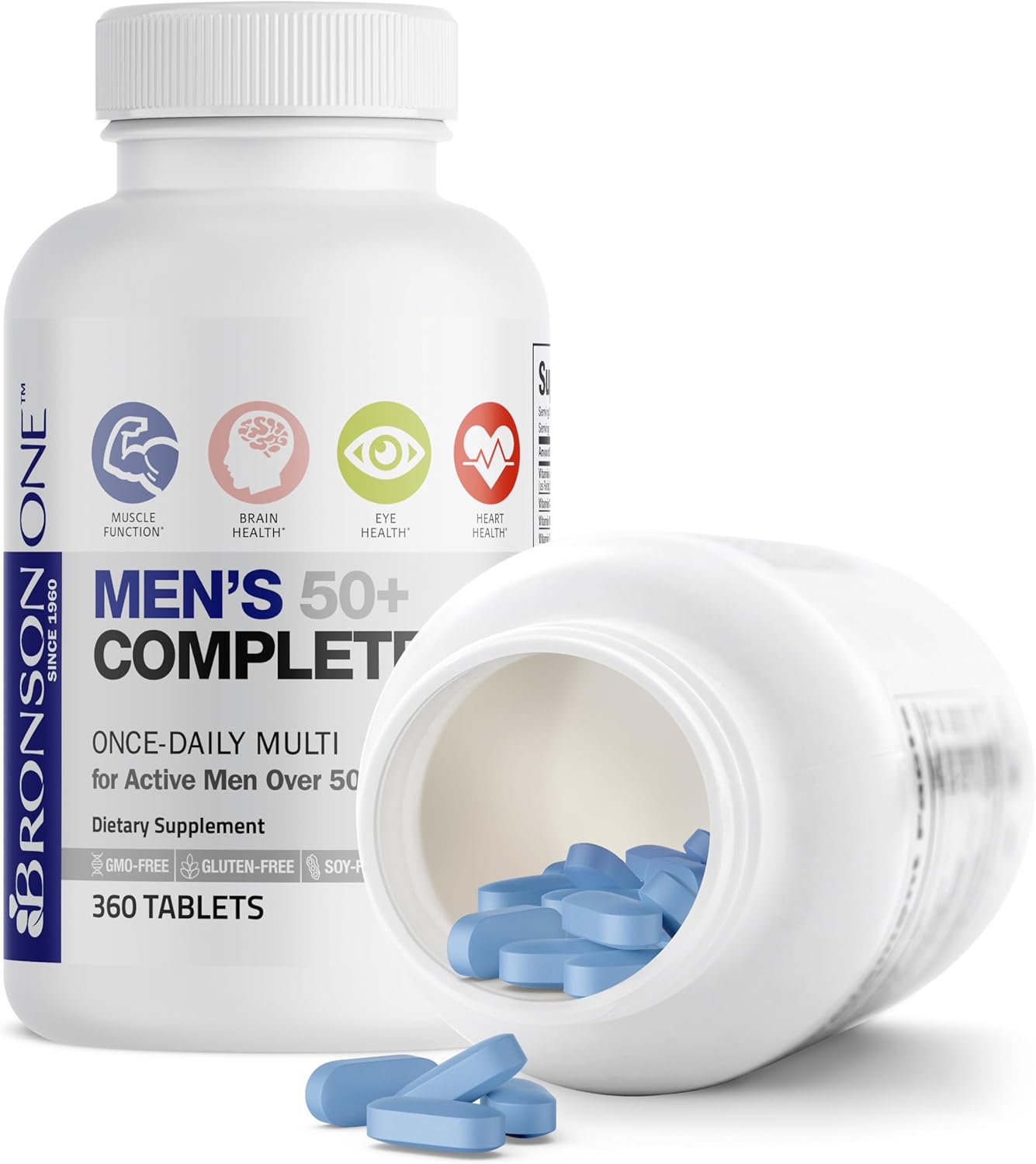 Bronson ONE Daily Mens 50+ Complete Multivitamin Multimineral