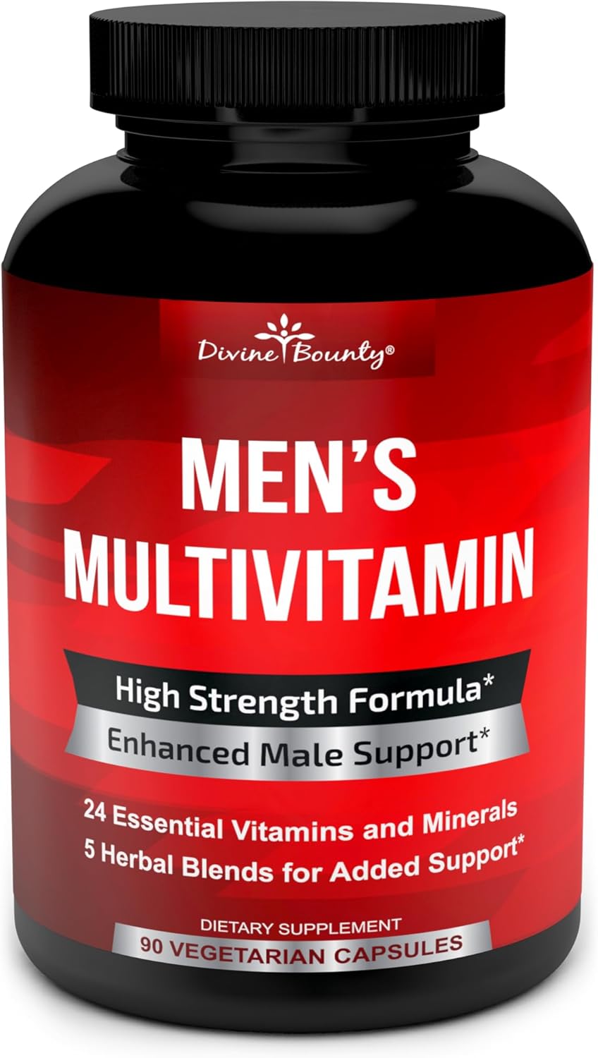 Mens Multivitamin – Daily Multivitamin for Men with Vitamin A C D E K B