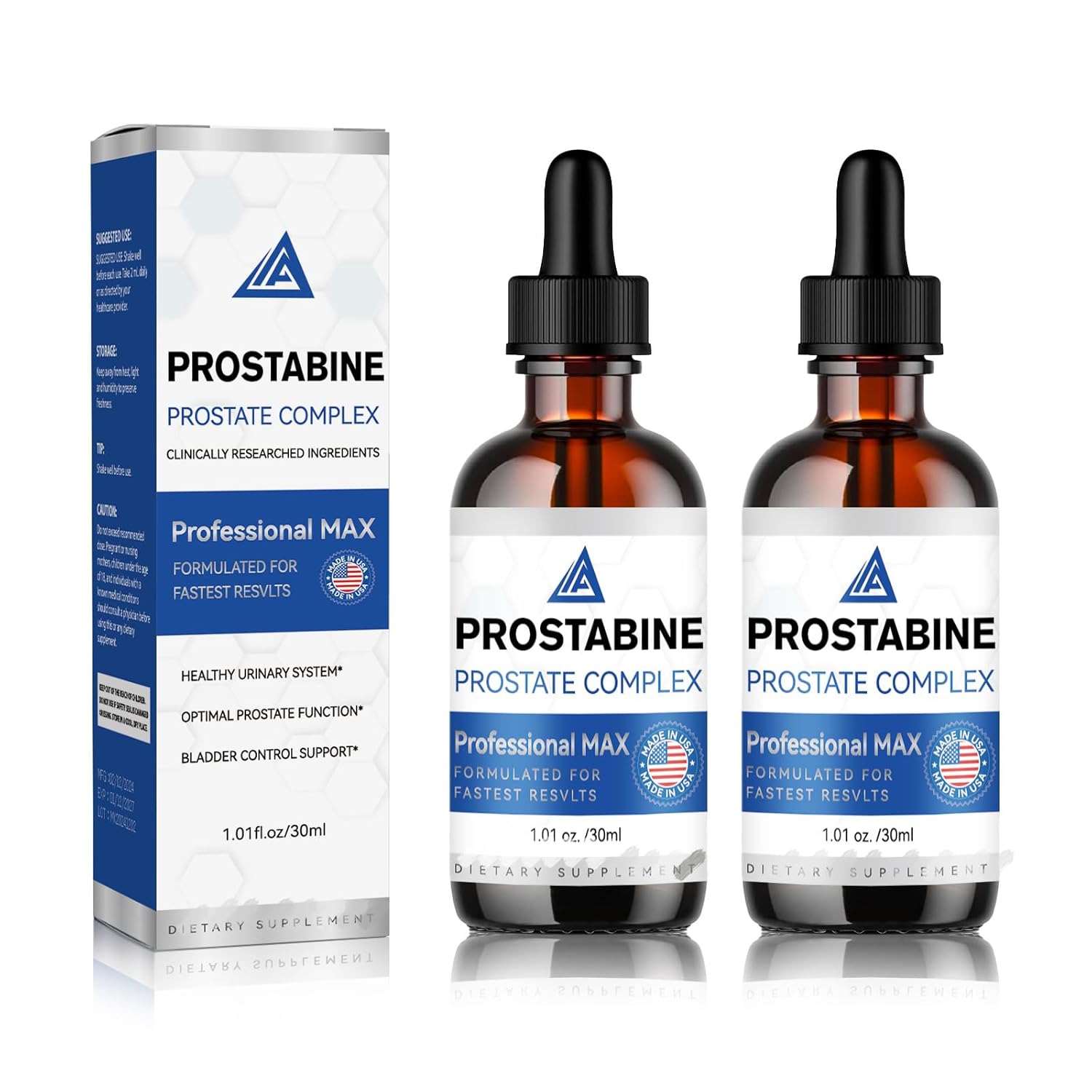 Prostadine Drops for Men's Health - Prostadine Complex Supplement - Maximum Strength Prostatine Formula - 2025 New and Improved (2PCS)
