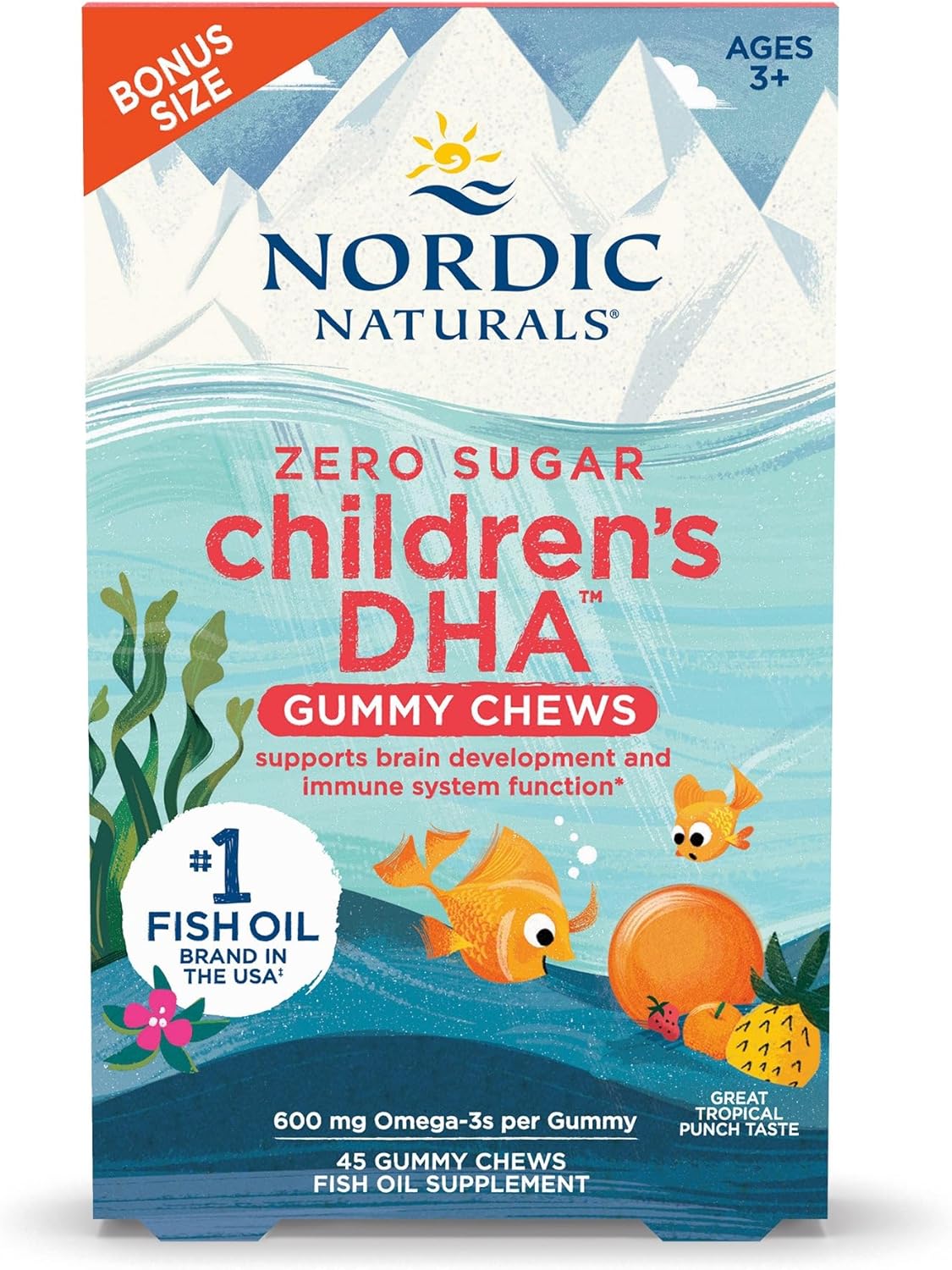 Nordic Naturals Zero Sugar Children’s DHA Gummy Chews