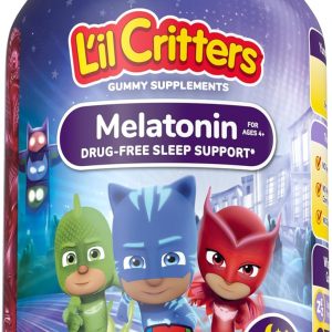 L'il Critters PJ Masks Gummy Melatonin Supplement for Kids